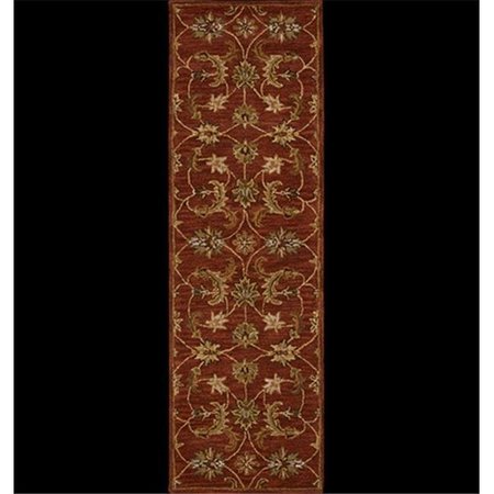 NOURISON Nourison 10295 India House Area Rug Collection Brick 2 ft 3 in. x 7 ft 6 in. Runner 99446102959